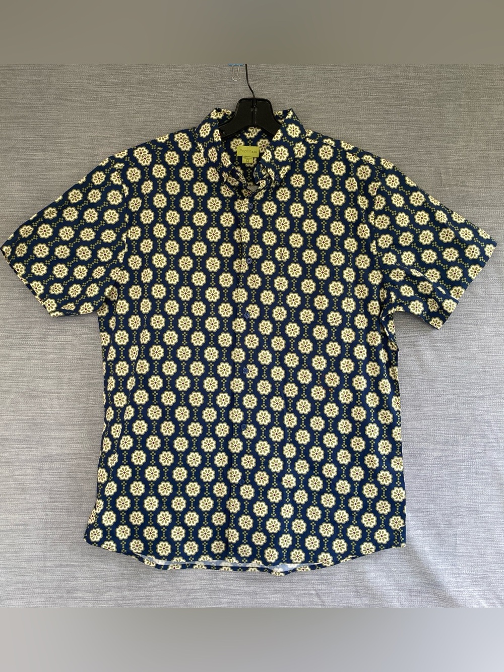Men’s poplin and co Shirt Tile Print